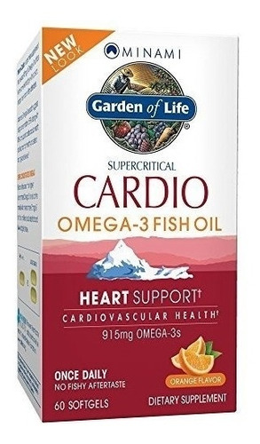 Cardio Omega-3, Sabor Naranja, 60 Unidades Cápsulas Blandas