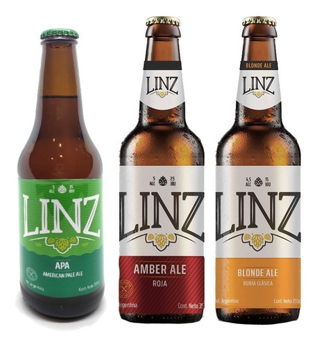  Combo 3 Variedades Cerveza Straus Linz X 355 Ml Sin Tacc