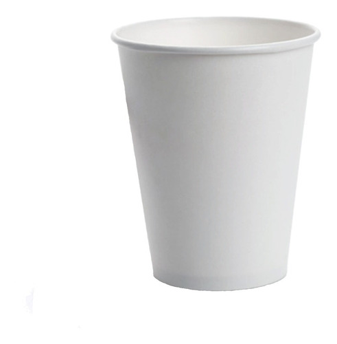 Caja C/1000 Vasos De Papel Blanco Y Tapa  Para Café 12oz   