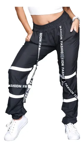 Calça high best sale refletiva