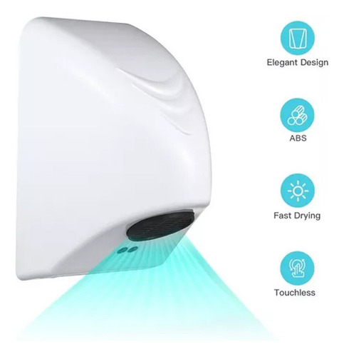 Secador De Manos Automático Sensores Baños Baño