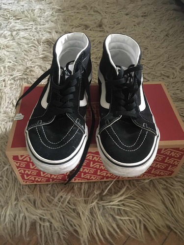 Championes Vans Sk8 Mid Negro Us 10.5 Muy Poco Uso