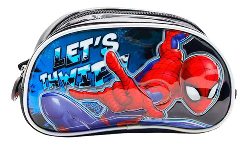 Cartuchera 3d 2 Cierres Spiderman 