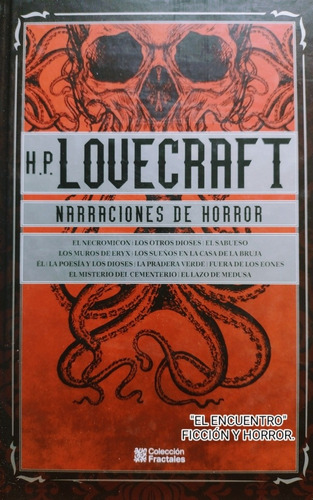 Narraciones De Horror/ H. P. Lovecraft/ Literatura Universal