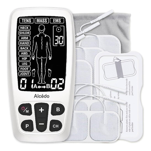 Estimulador Muscular Alcedo Tens Unit  Con 41 Modos 