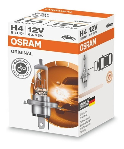 Lampara Osram H4 12v 60/55w Auto  Alta Y Baja Alemana