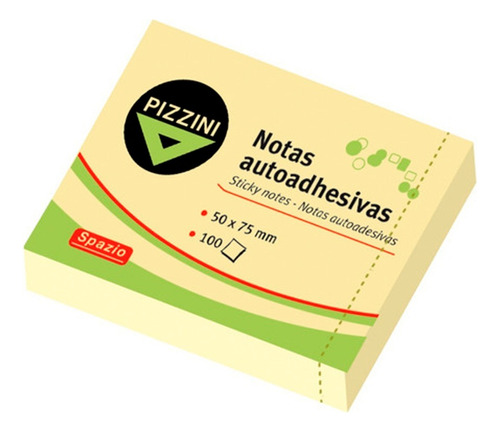 Notas Adhesivas Post It Pizzini 50x75mm X 100 Hojas