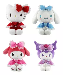 Brinquedo Macio Hello Kitty Kuromi Peluche Melody Doll De 4