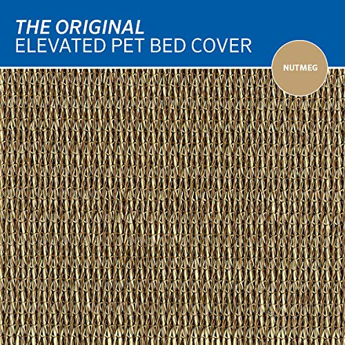 Coolaroo Elevated Pet Bed Replacement Cover Large Nutmeg