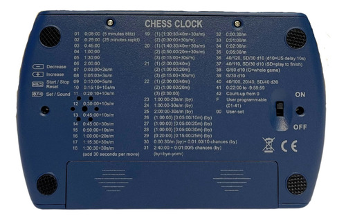 Relógio Para Xadrez Digital Jaehrig Padrão Chess Oficial
