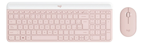 Combo Teclado Y Mouse Inalámbrico Mk470 920-011312 Rosa