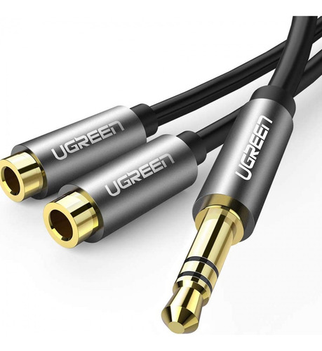 Cable Splitter Ugreen Audio Jack 3.5mm 2 Hembra Av123 10532