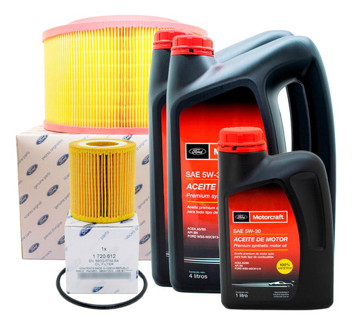 Kit Filtro Aceite + Aire + Aceite 5w30 X 9 Lts Ford Ranger