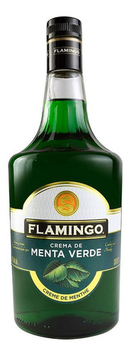 Caja De 12 Crema Flamingo Menta Verde 1 L