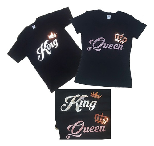 Playeras Duo, Diseño Queen-king Pareja (rey Y Reina) 