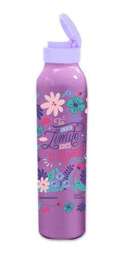 Imagen 5 de 9 de 4 Botella Agua Aluminio Reutilizable Deportiva Hombre Mujer