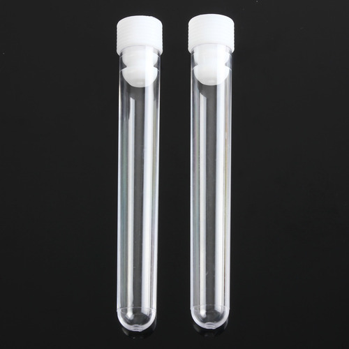 25 Tubos De Ensayo Transparentes De Plástico De 12 Ml, 15 Mm