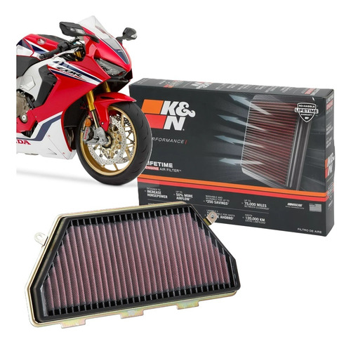 Filtro De Ar Esportivo K&n Kn Ha-1017 Honda Cbr 1000rr 2018+