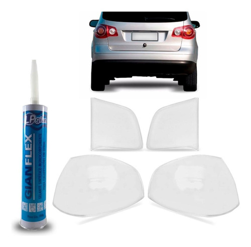 Kit Lente Lanterna Traseira Spacefox 06 A 09 Cola Silicone