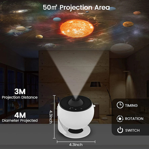 Proyector De Estrellas Cielo Estrellado Luz Nocturna 2023
