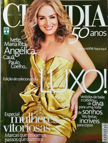 Revista Claudia 50 Anos Ivete, Maria Rita, Angélica 2011