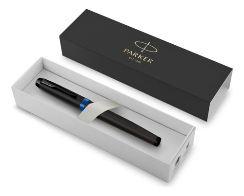 Lapicera Parker Pluma Modelo Im Vibrant Con Aro De Aluminio
