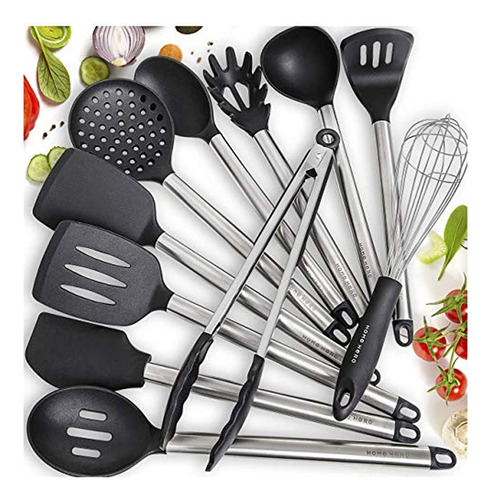 Home Hero 11 Utensilios De Cocina De Silicona Set De Utensil