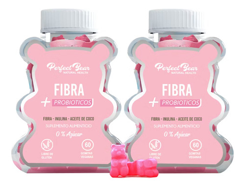 Suplemento Alimenticio Fibra 60u Perfect Bear X 2 Meses