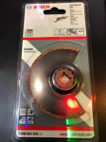 Imagen 1 de 1 de Hoja Sierra Corte Bosch Para Gop Acz 85 Rt 85mm 2608661642