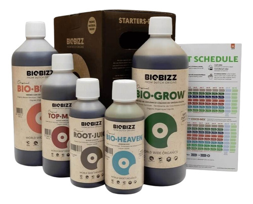 Fertilizante Starters Pack Biobizz Linea Completa Orgánica