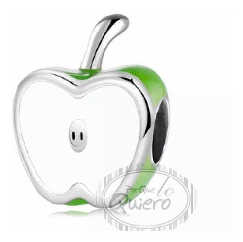 Charm 100% Plata S925 Manzana Verde Dije Compatible Pandora