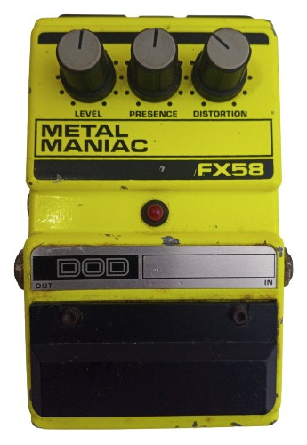 Pedal Para Guitarra Dod Fx58 Metal Maniac (Usado)