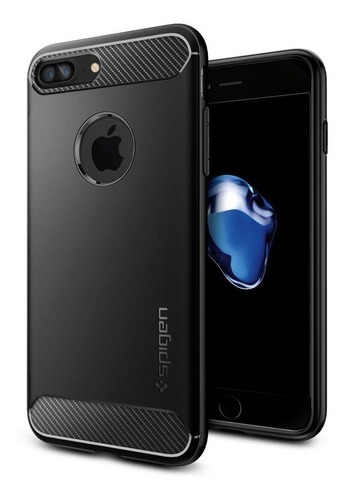 Capa Spigen Rugged Armor Black Preto Apple iPhone 7 Plus