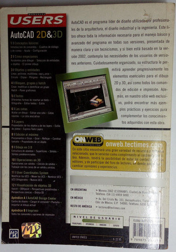 Autocad 2d & 3d - Manuales Users (Usado)