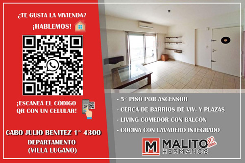 Venta Departamento 2 Ambientes Con Balcón Y Cochera En Villa Lugano