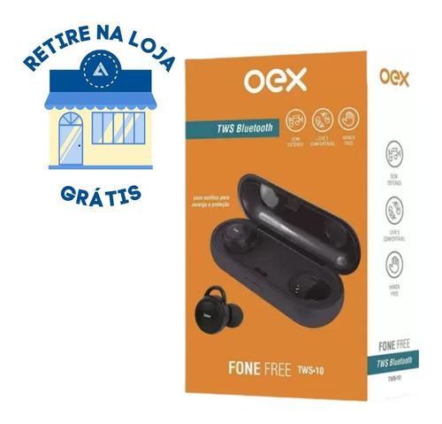 Fone De Ouvido Oex Free Tws Bluetooth 5.1 - Tws10