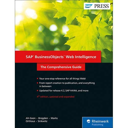 Sap Businessobjects Web Intelligence (webi) 42 The Comprehen