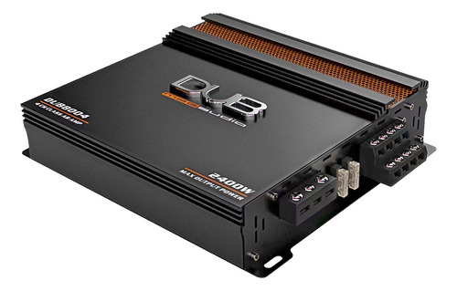 Audiobahn Amplificador Dub Clase Ab 4 Canales 2400w Dub8004 Color Negro