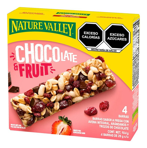 3 Pzs Nature Valley Barras De Granola Chocolate And Fruit 10