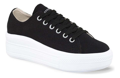 Tenis Discovery Bajo Pl Negro Para Niña Croydon