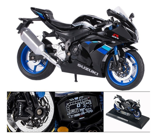 Para Suzuki Gsx-r1000 Modelo 1:12 Metal Moto Colección