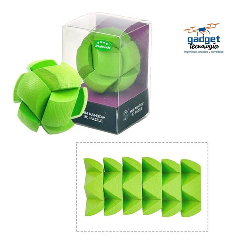 Rompecabezas De Madera 3d Classic Iq Puzzle Lógica Mente