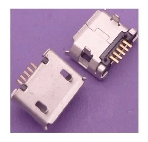 Imagem 2 de 5 de Conector Carga Micro Usb V8-5 Pinos / Cel. Tabl /26 - 15 Un.