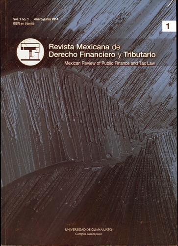 Imagen 1 de 2 de Revista Mexicana De Derecho Financiero Y Tributario Tomo 1/2