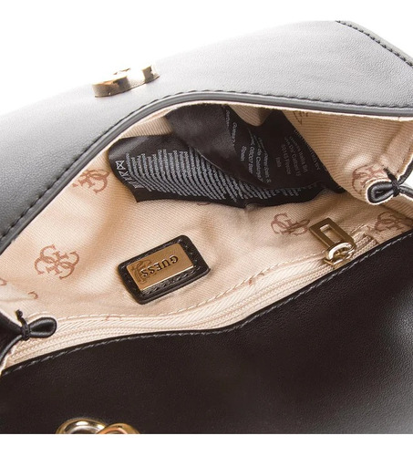 Bolsa Guess Crossbody Leila Negra Para Mujer Hwvg69 64780