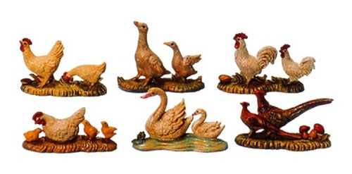 Grupo De Aves Para Figuras Linea 130 Estilo Italiano 