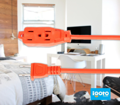 Imagen 5 de 5 de Igoto Er13-30na Extension Uso Rudo Naranja De 30 M
