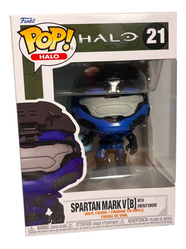 Funko Pop Halo Spartan Mark V With Energy Sword #21