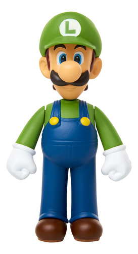Super Mario Figura De Accin Luigi De Pie De 2.5 Pulgadas De