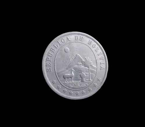 Moneda Bolivia 10 Centavos 1902